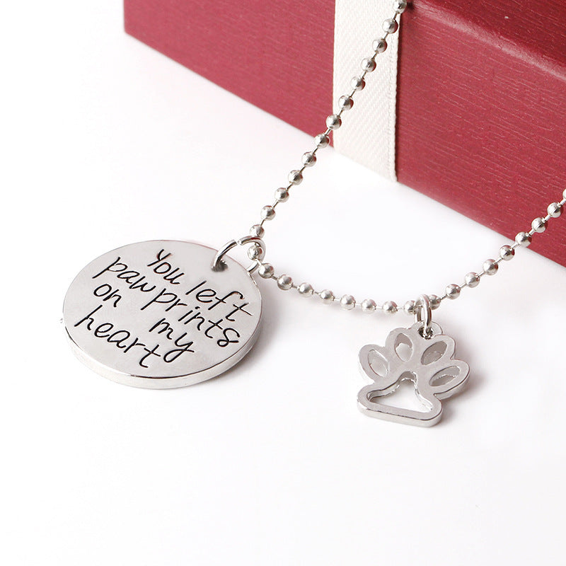 Dog paw pendant