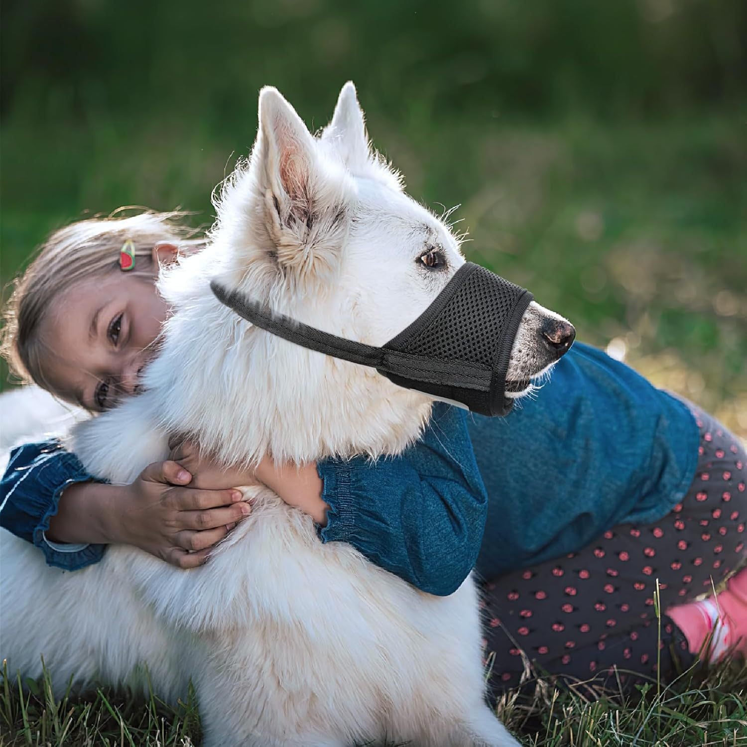 Soft Dog Muzzle for Biting, Chewing, and Licking