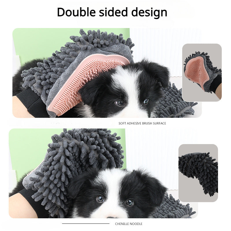 2-in-1 Pet Bathing and Grooming Brush