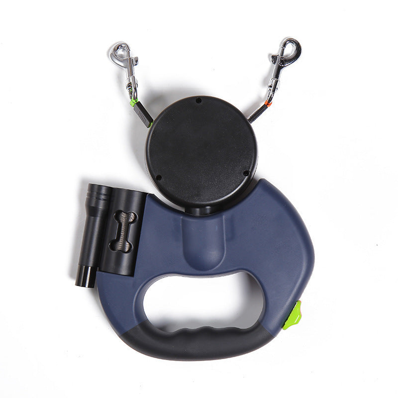Dual Pet Leash for Small Dogs with 360° Swivel