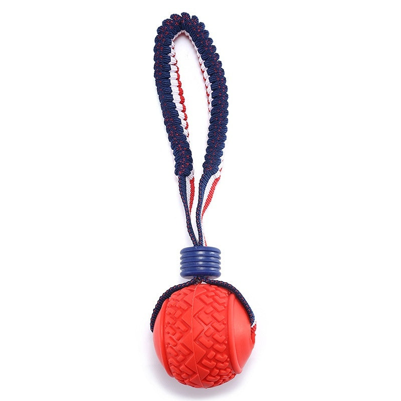 Durable Dog Chewing Ball with Rope