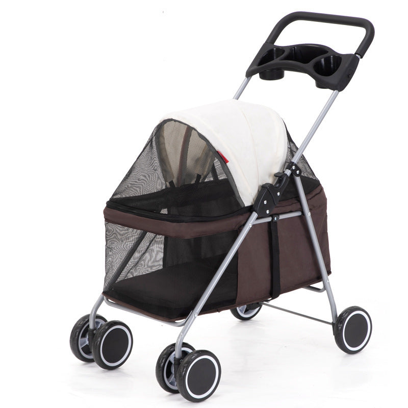 Lightweight Pet Stroller, Foldable Trolley for Cats and Dogs