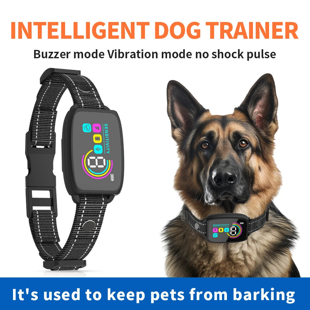 Smart Anti-Bark Dog Collar with HD Display
