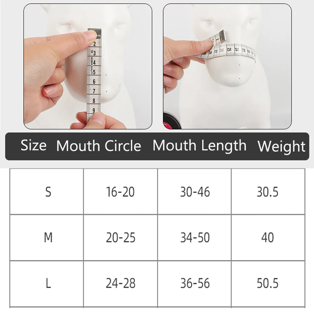 Reflective Anti-Biting Dog Muzzle for Large Dogs