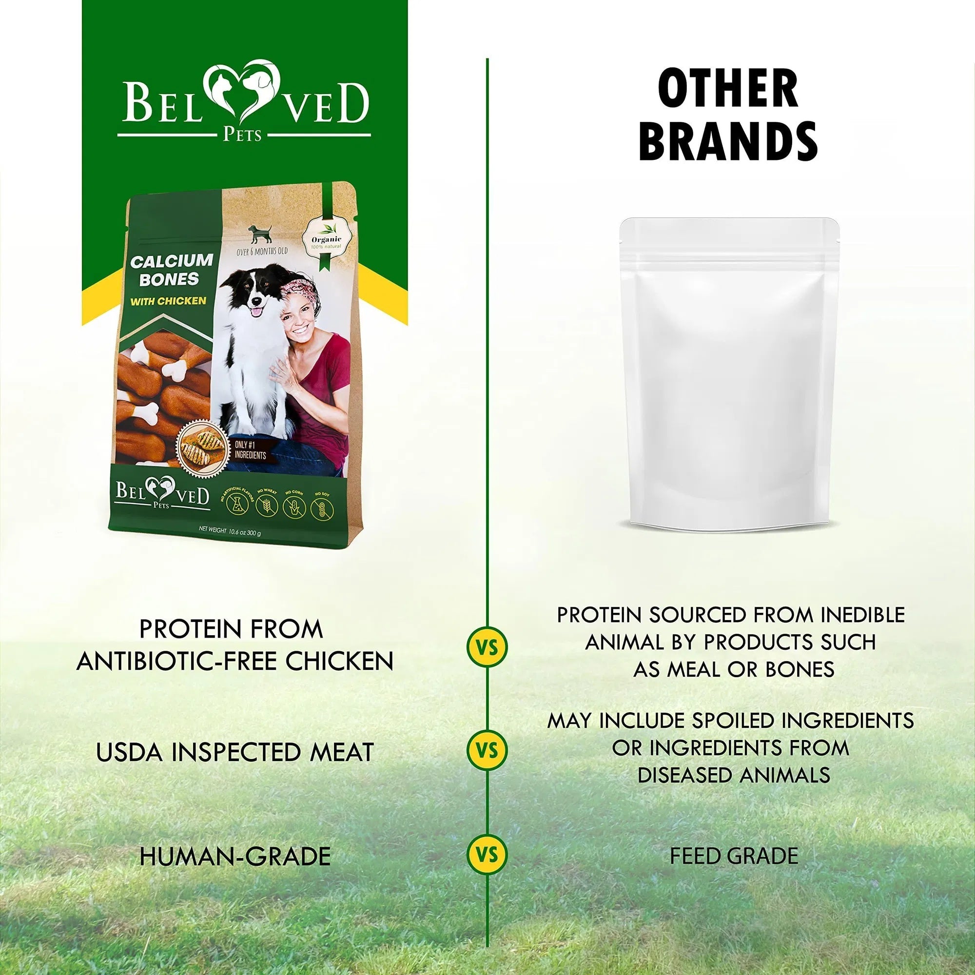 Natural Chicken Dog Treats, Rawhide-Free and Healthy