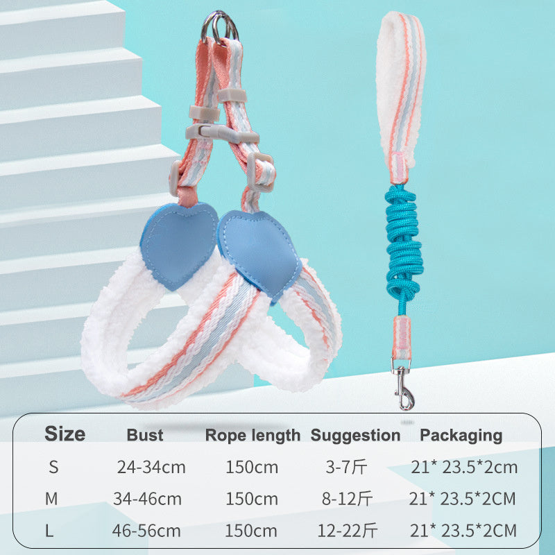 Chest Harness Leash for Small and Medium Dogs