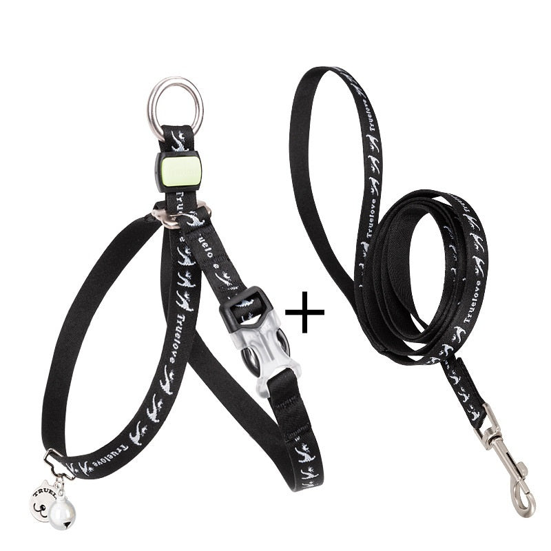Cat Bell Harness with Leash for Small Dogs