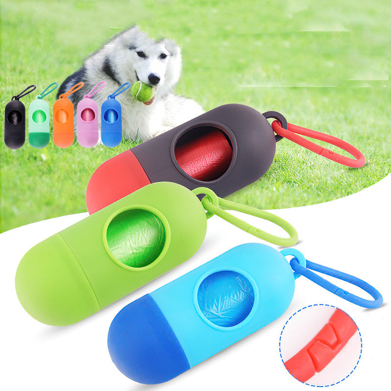 Dog Poop Bag Holder with Hook, Waste Bag Dispenser