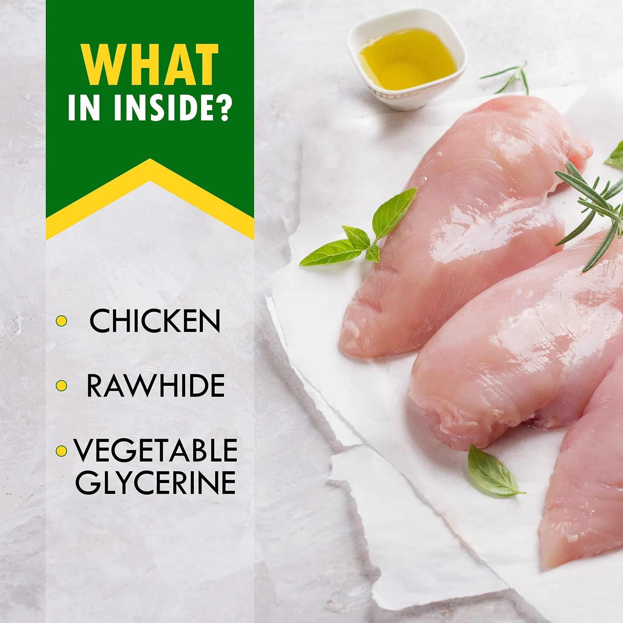 Organic Rawhide Chicken Sticks for Dogs – Grain-Free