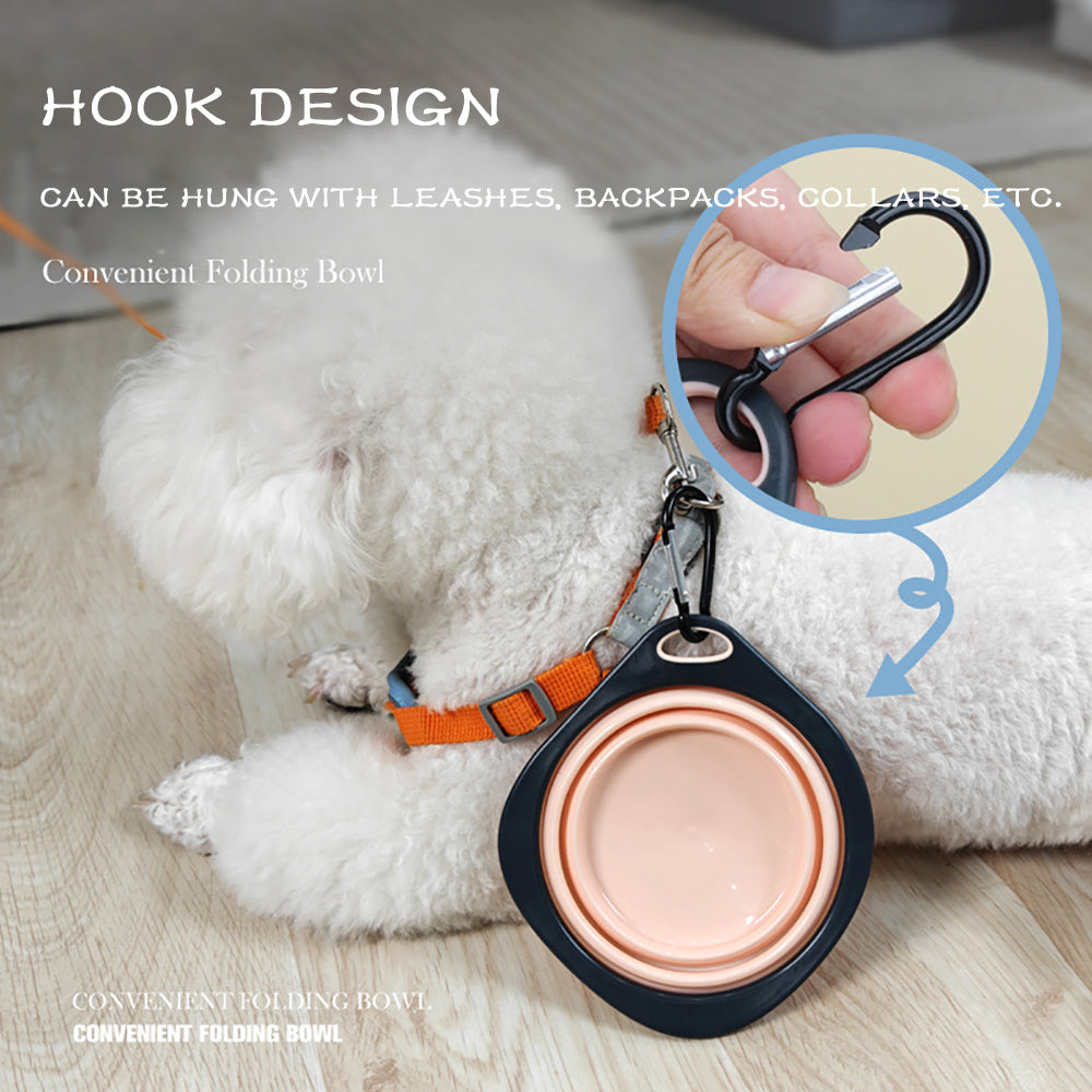 Collapsible Silicone Dog Travel Bowl