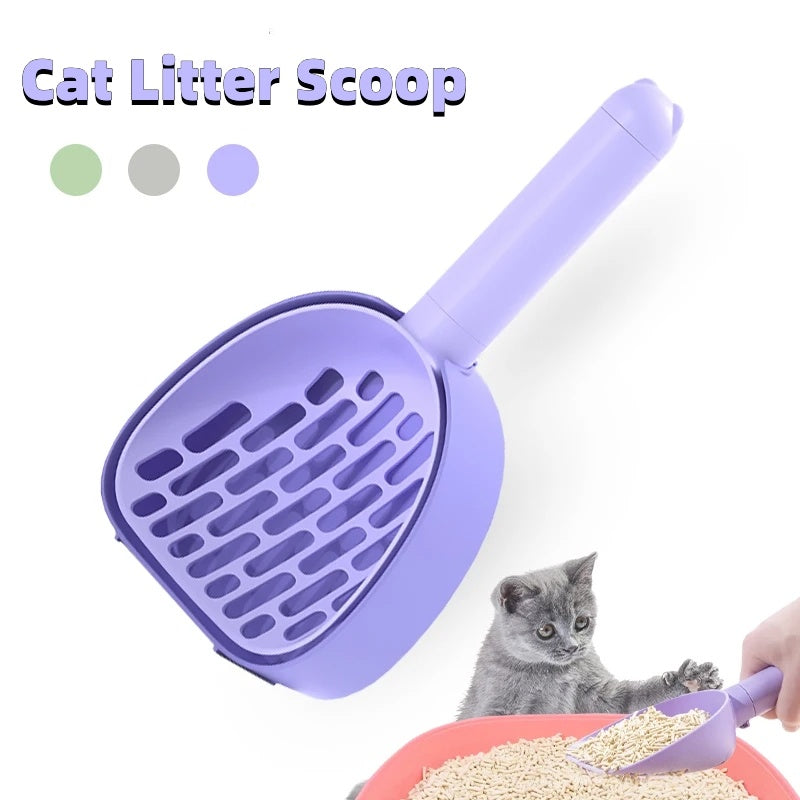 Durable Cat Litter Scoop with Holder