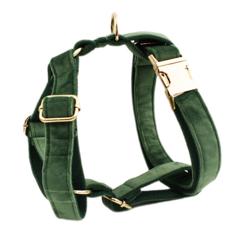 Velvet Fabric Dog Collar for Pets