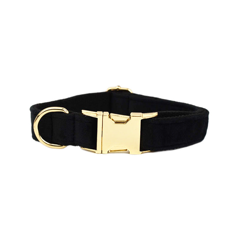 Velvet Fabric Dog Collar for Pets