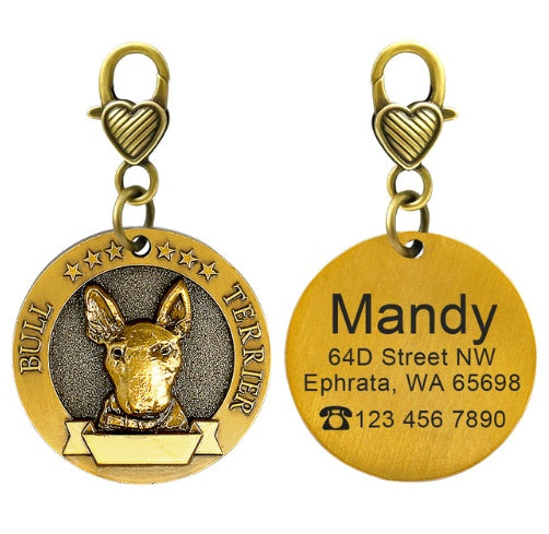 Custom Dog Identity Card with Engraved Tag