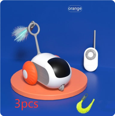 Smart Cat Toy Car with Remote Control and USB Charging