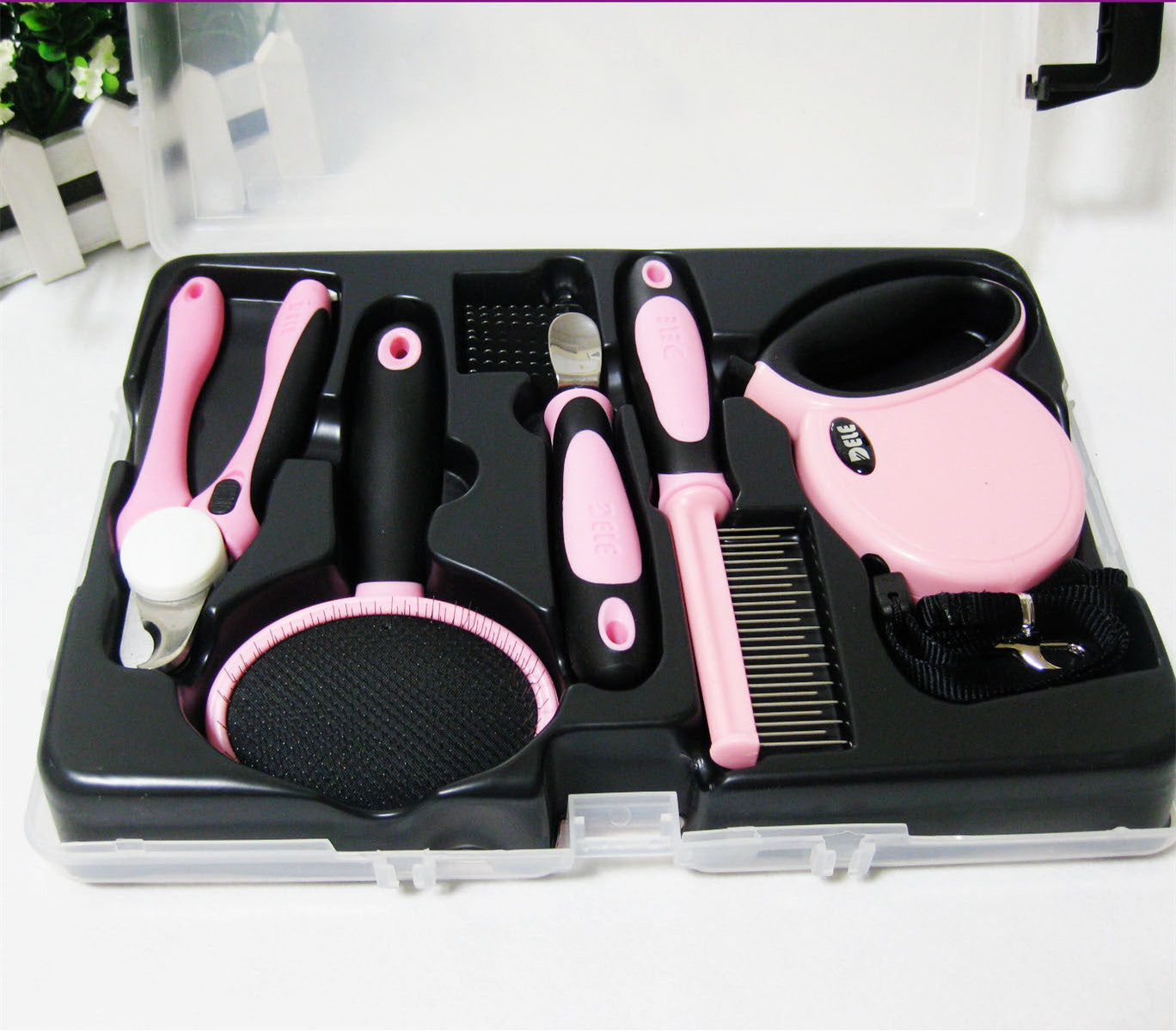 Pet Leash and Grooming Tools, All-in-One Kit