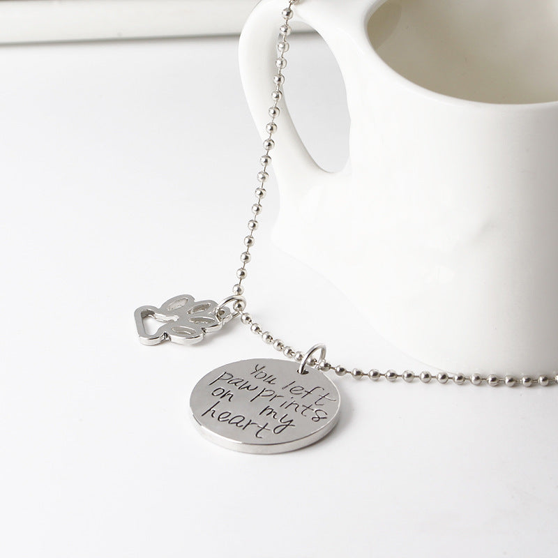 Dog paw pendant