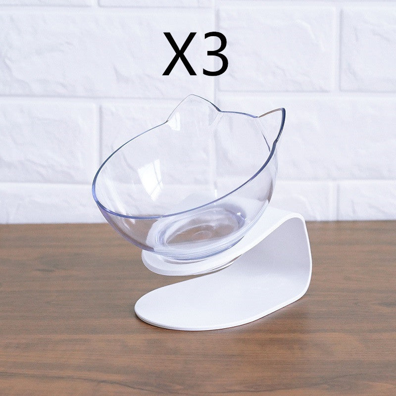 Ergonomic Raised Cat Feeder Protects Cervical Vertebrae