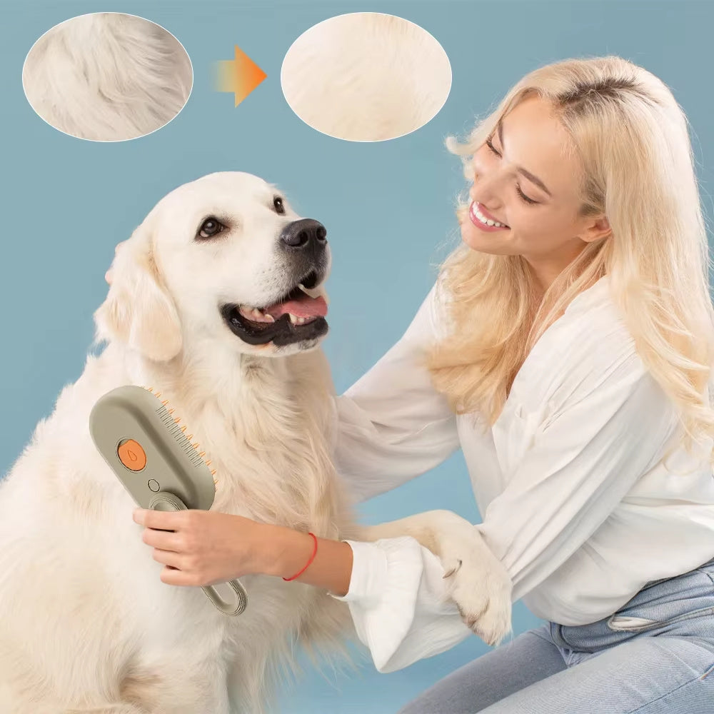 Tangled Hair Removal Steam Brush for Pets