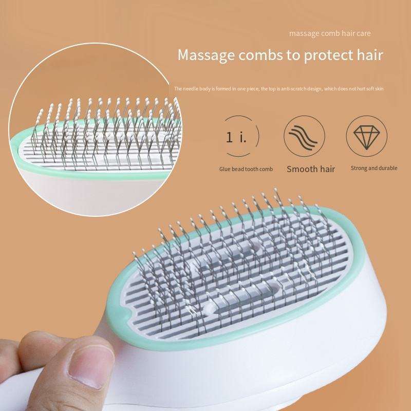Self-Cleaning Pet Grooming Comb with UVC Sterilization