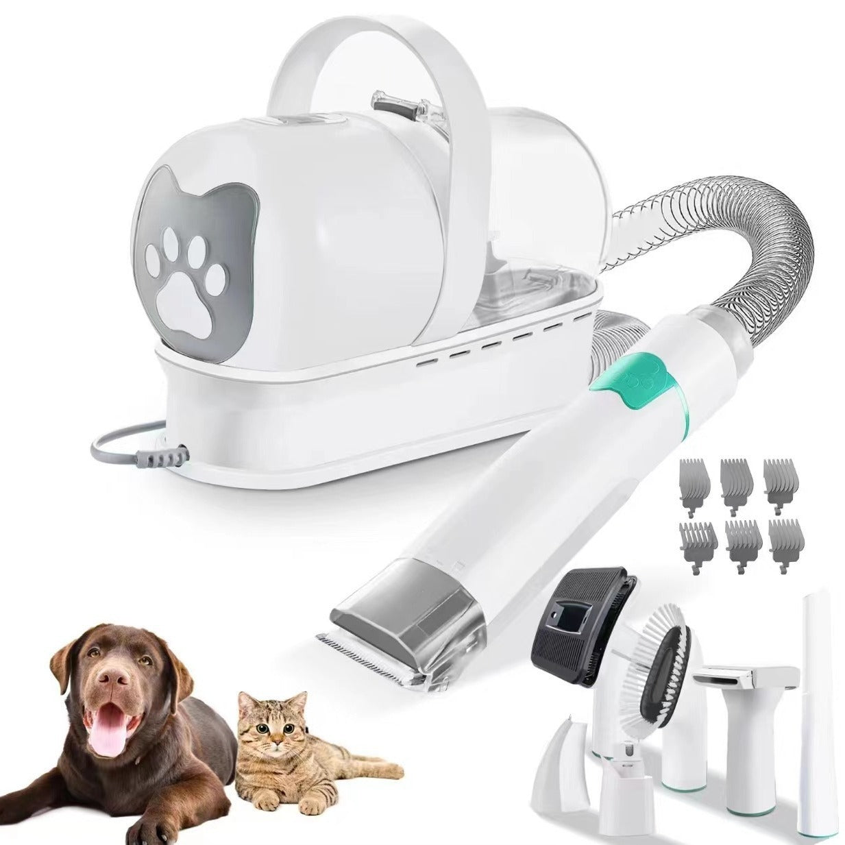 7 in 1 Pet Vacuum Grooming Tool