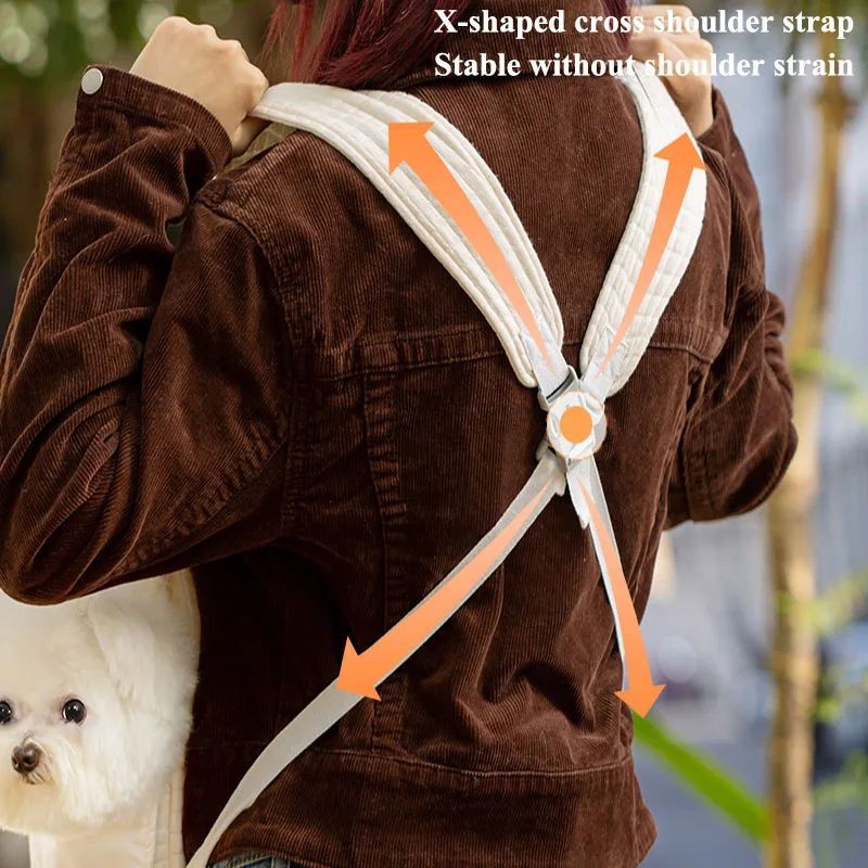 Breathable Dog Backpack, Cross Design Pet Carrier