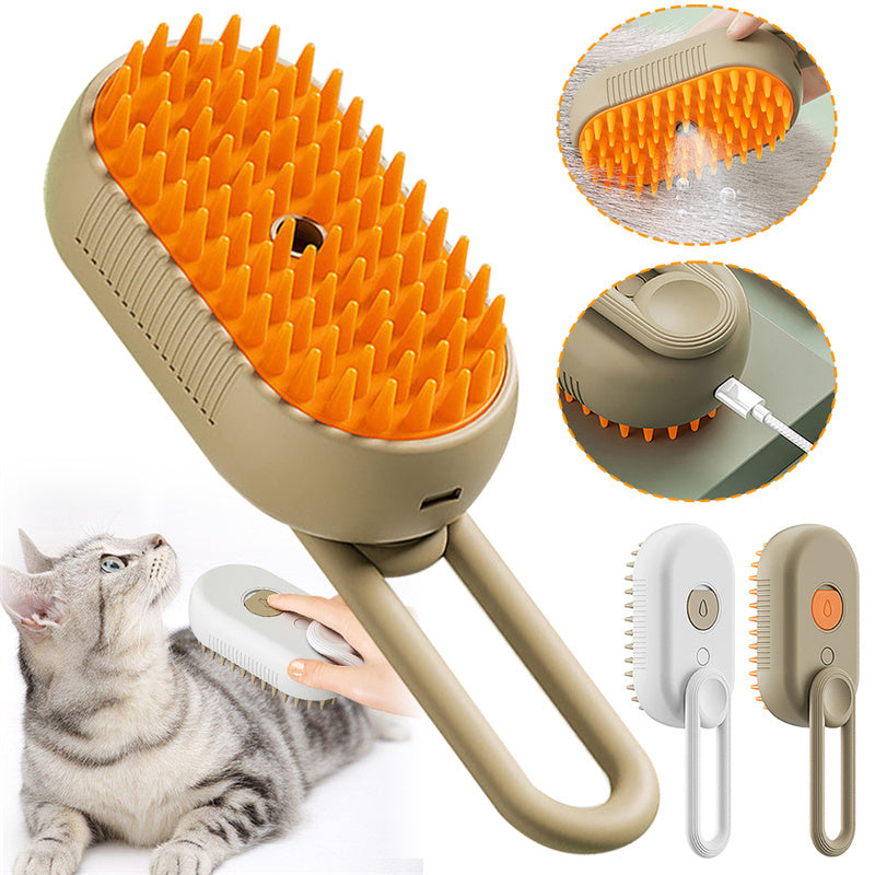 Electric Steam Brush for Pet Hair Cleaning