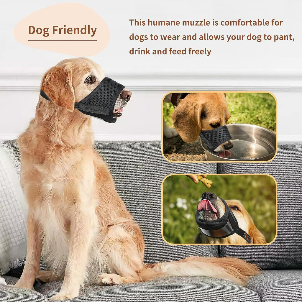 Soft Dog Muzzle for Biting, Chewing, and Licking