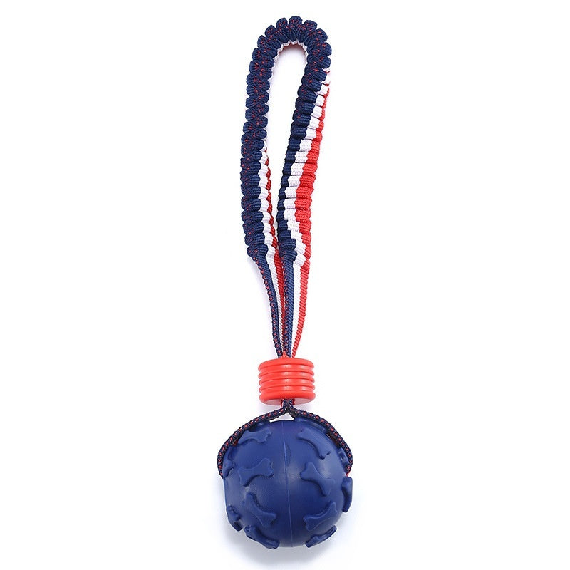 Durable Dog Chewing Ball with Rope