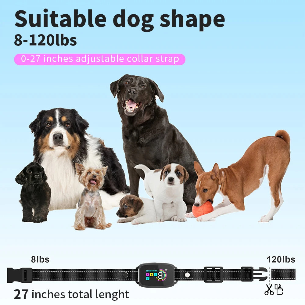 Smart Anti-Bark Dog Collar with HD Display