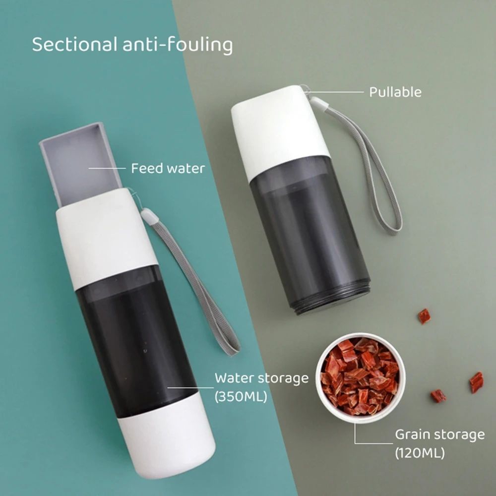 Portable Water & Food Bottle for Dogs & Cats
