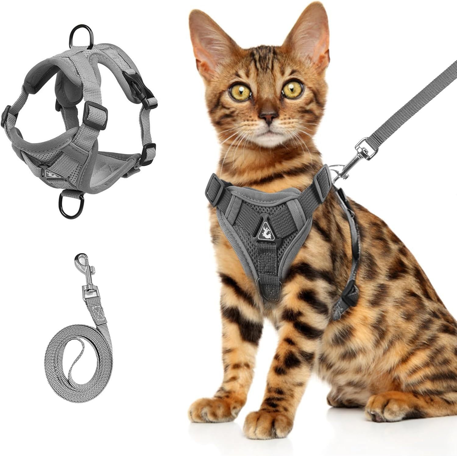 Anti-Escape Adjustable Cat Harness with Leash