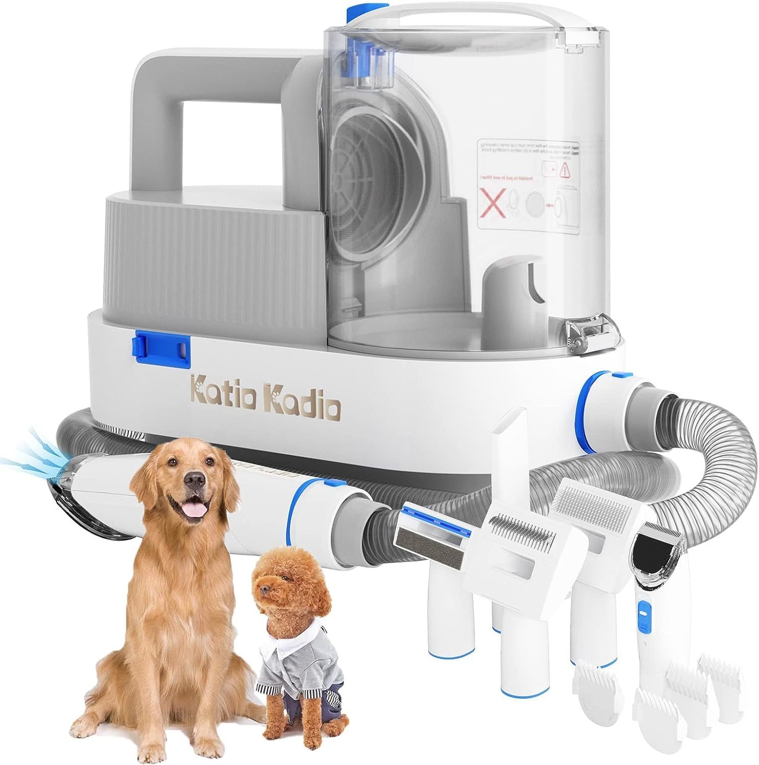 5-in-1 Pet Grooming Kit with Low Noise Vacuum