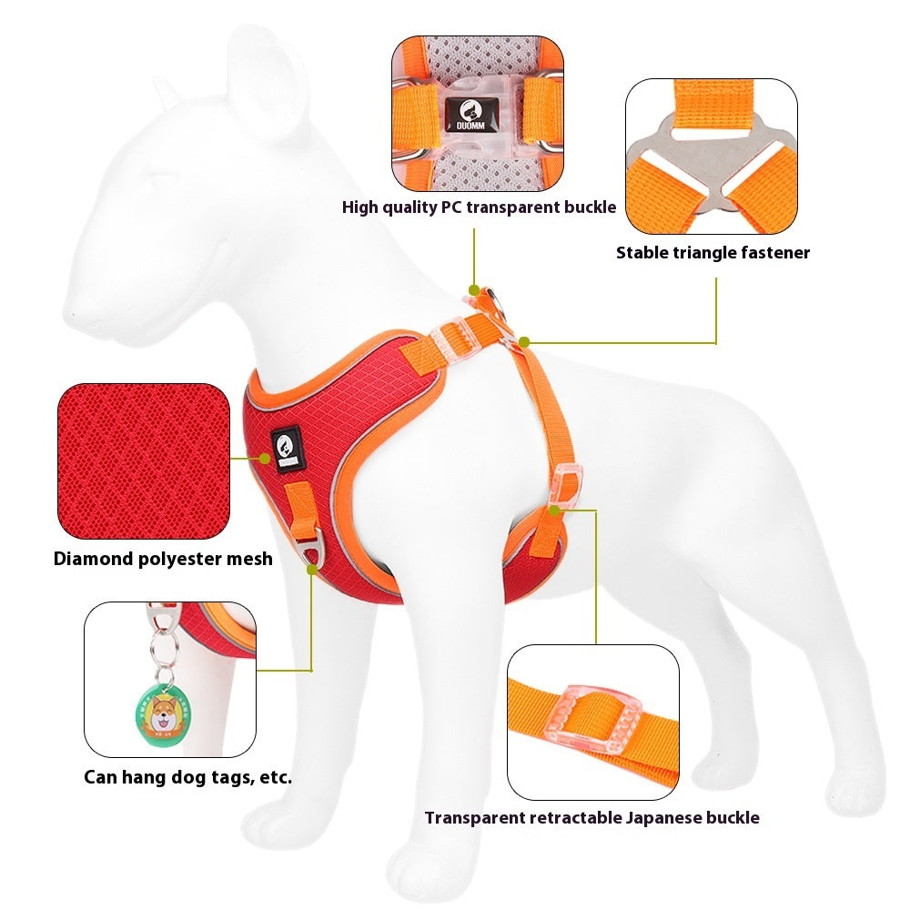 Adjustable Puppy Harness with Breathable Mesh