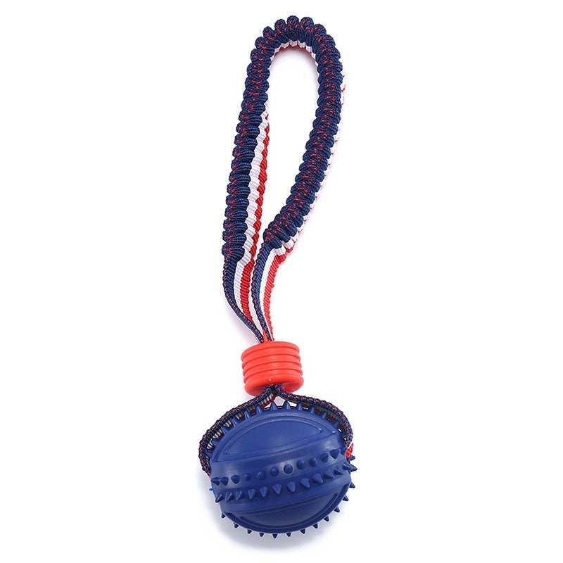Durable Dog Chewing Ball with Rope