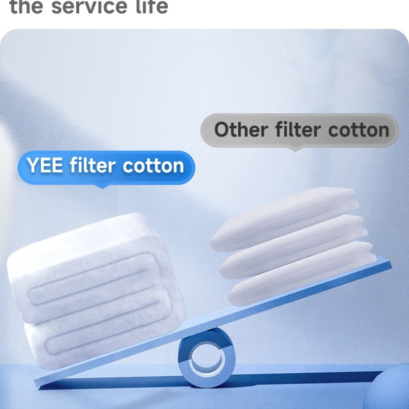 Aquarium Filter White Cotton Standard Thickness Two Pieces 0.072