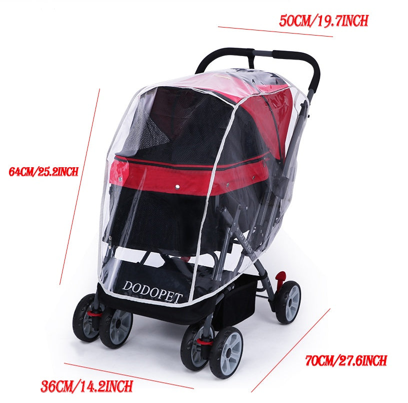 Universal Pet Stroller Raincoat, Wind and Rain Protection