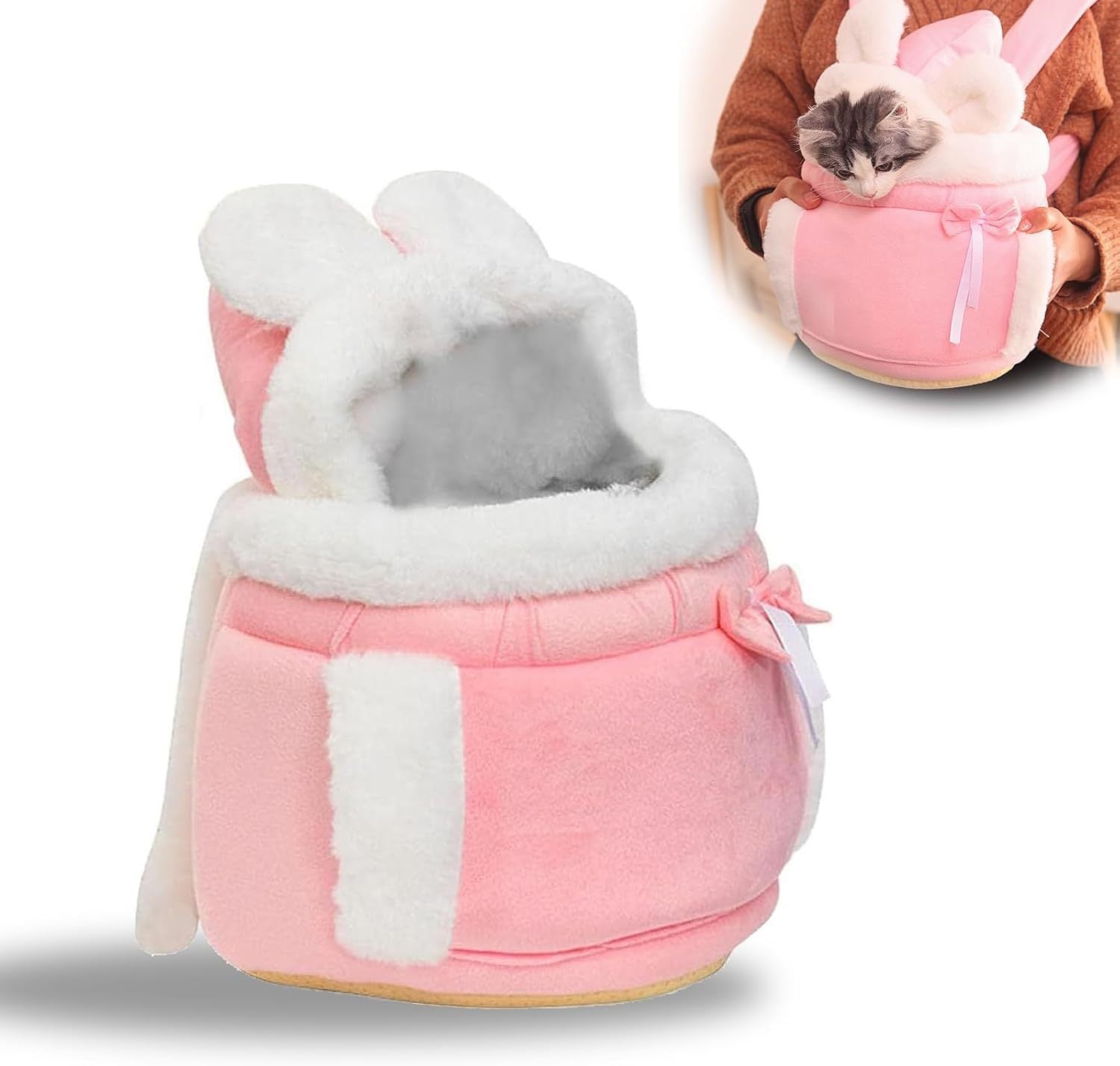 Warm Pet Carrier Bag, Travel Backpack for Cats & Dogs