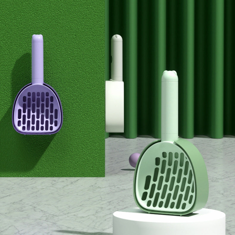 Durable Cat Litter Scoop with Holder