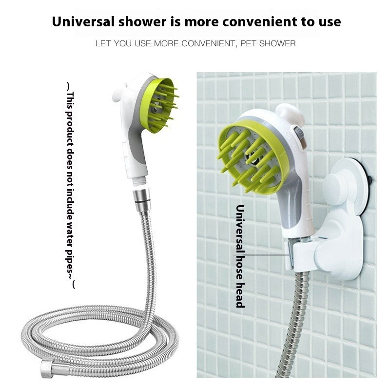 Dog Pet Shower Head Shower Head Massage Brush