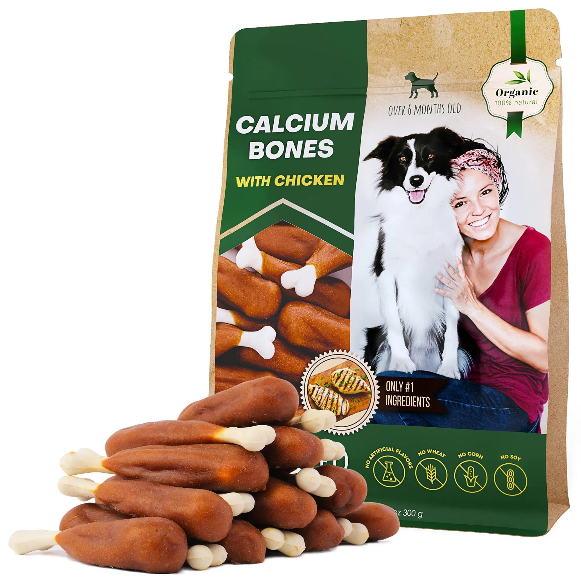 Natural Chicken Dog Treats, Rawhide-Free and Healthy