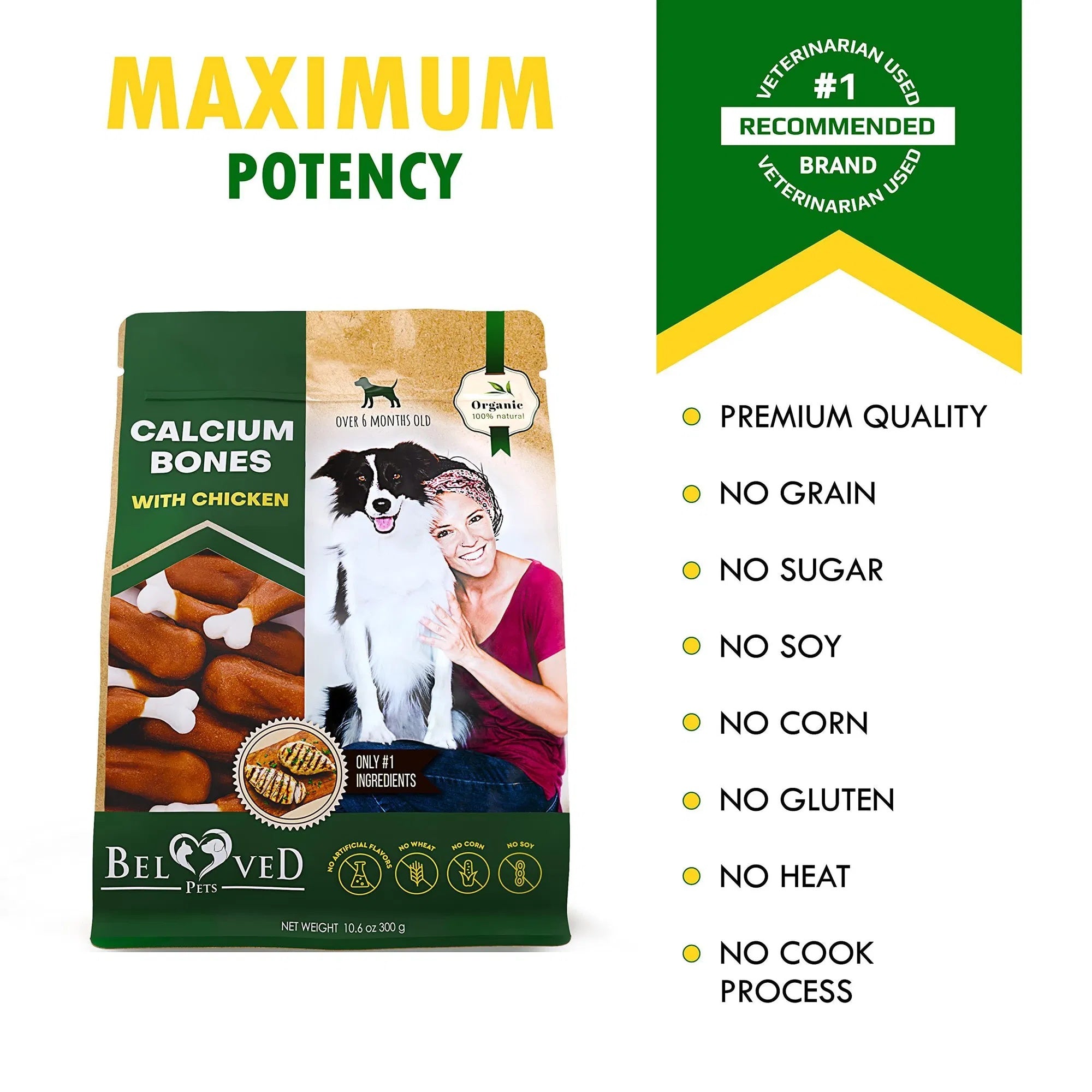 Natural Chicken Dog Treats, Rawhide-Free and Healthy