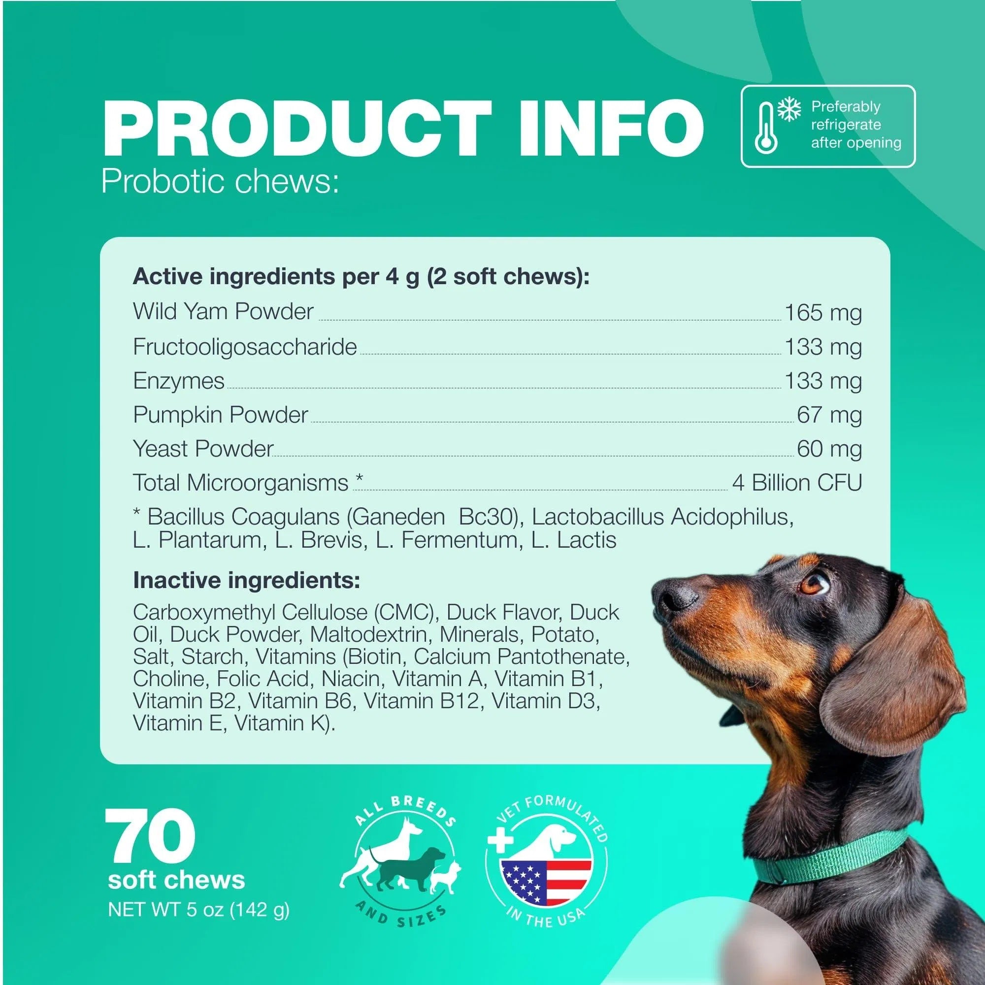 Probiotic Chews for Dogs – Gut & Allergy Support