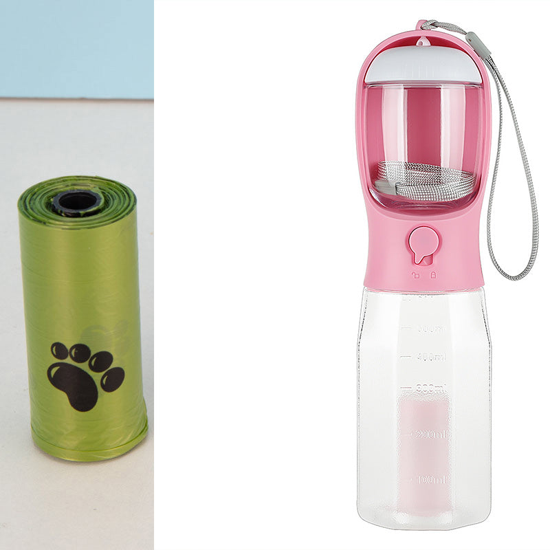 3-in-1 Portable Pet Water Bottle and Feeder