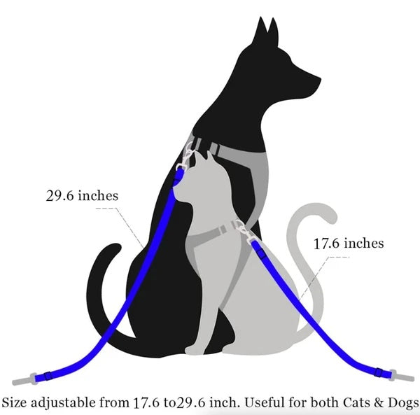 2-Pack Adjustable Pet Seatbelt for Dogs