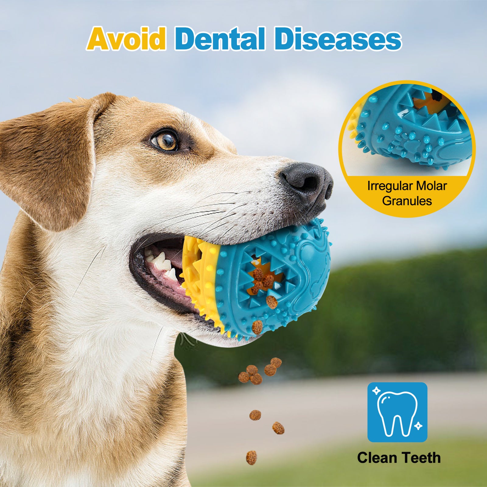 Dog Chew Sound Ball for Teeth Cleaning