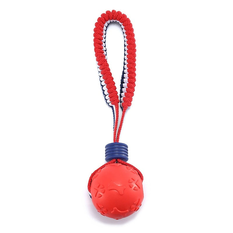 Durable Dog Chewing Ball with Rope