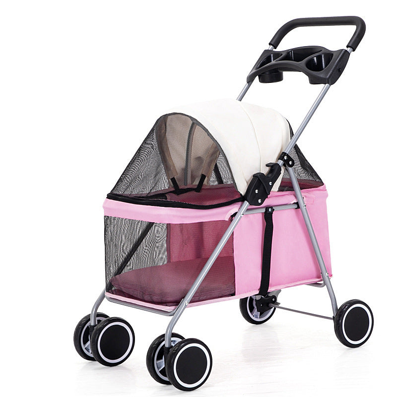 Lightweight Pet Stroller, Foldable Trolley for Cats and Dogs