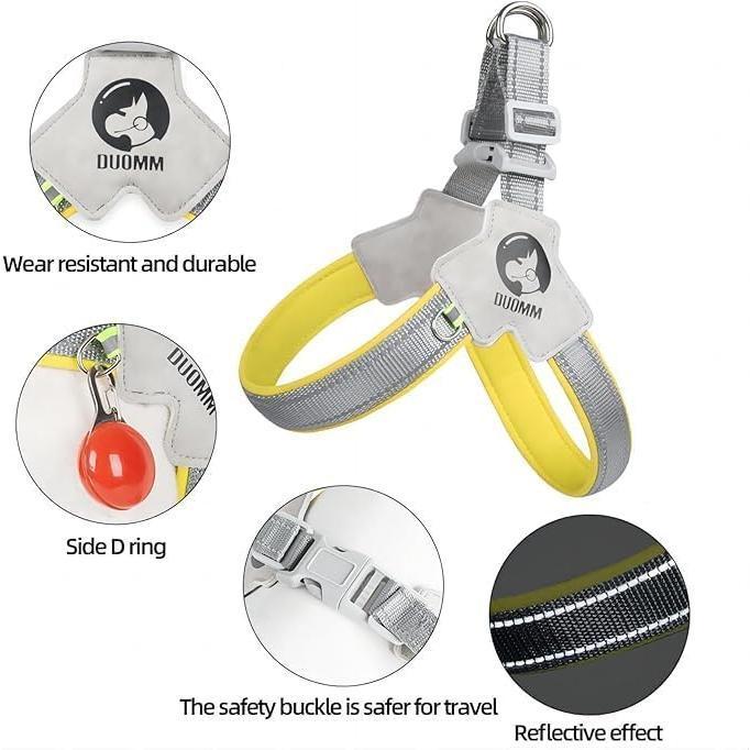Adjustable Dog and Cat Harness with Reflective Design