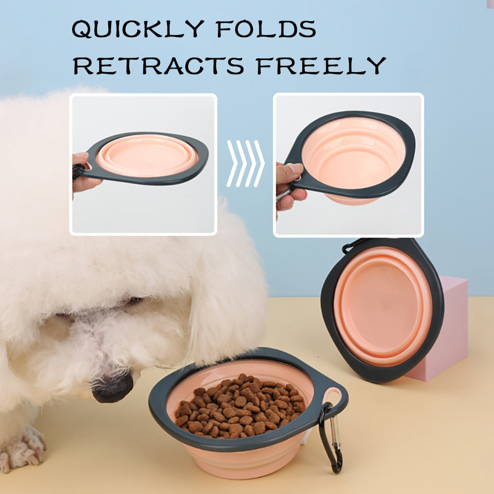 Collapsible Silicone Dog Travel Bowl